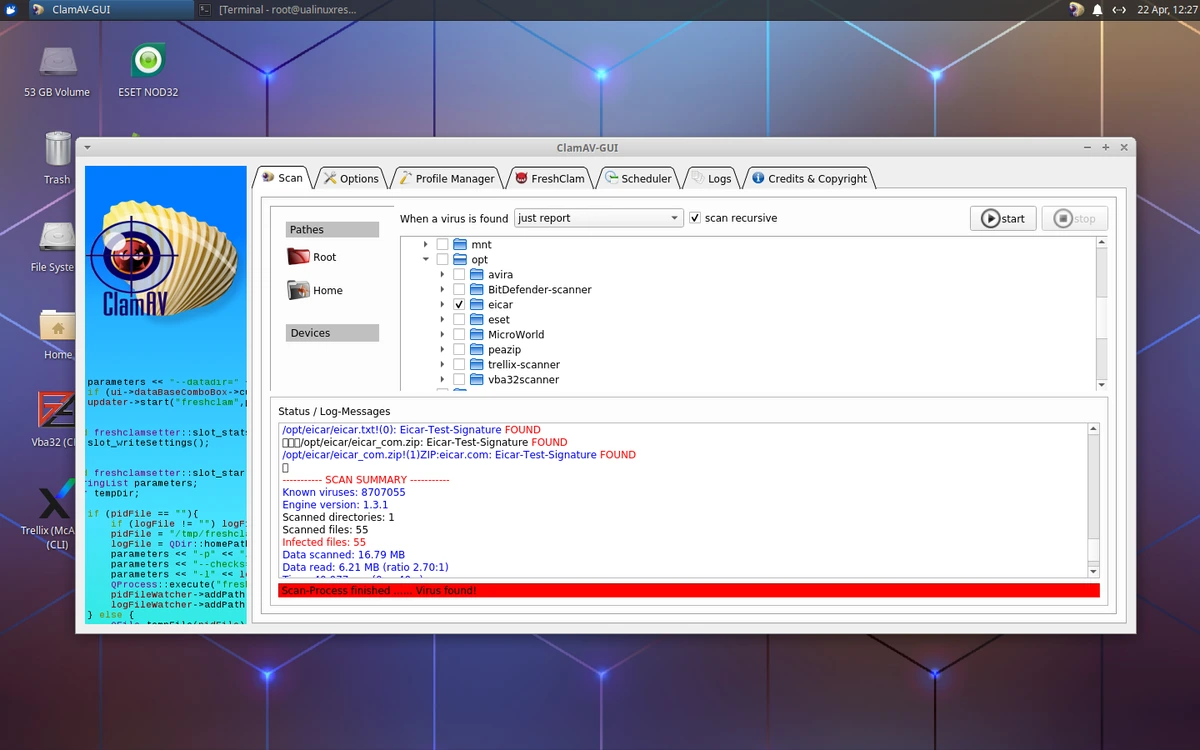 Антивирусный загрузочный диск UALinux RescuePack v.25.08 (Antivirus LiveDisk) — изображение 3