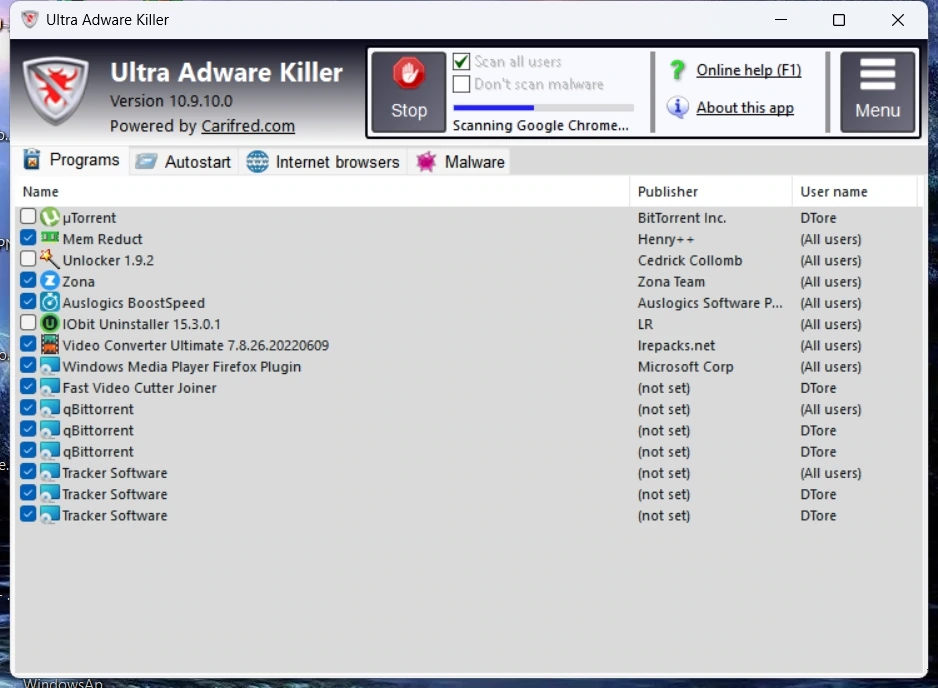 Удаление рекламного ПО Ultra Adware Killer 10.9.10.0 — изображение 3