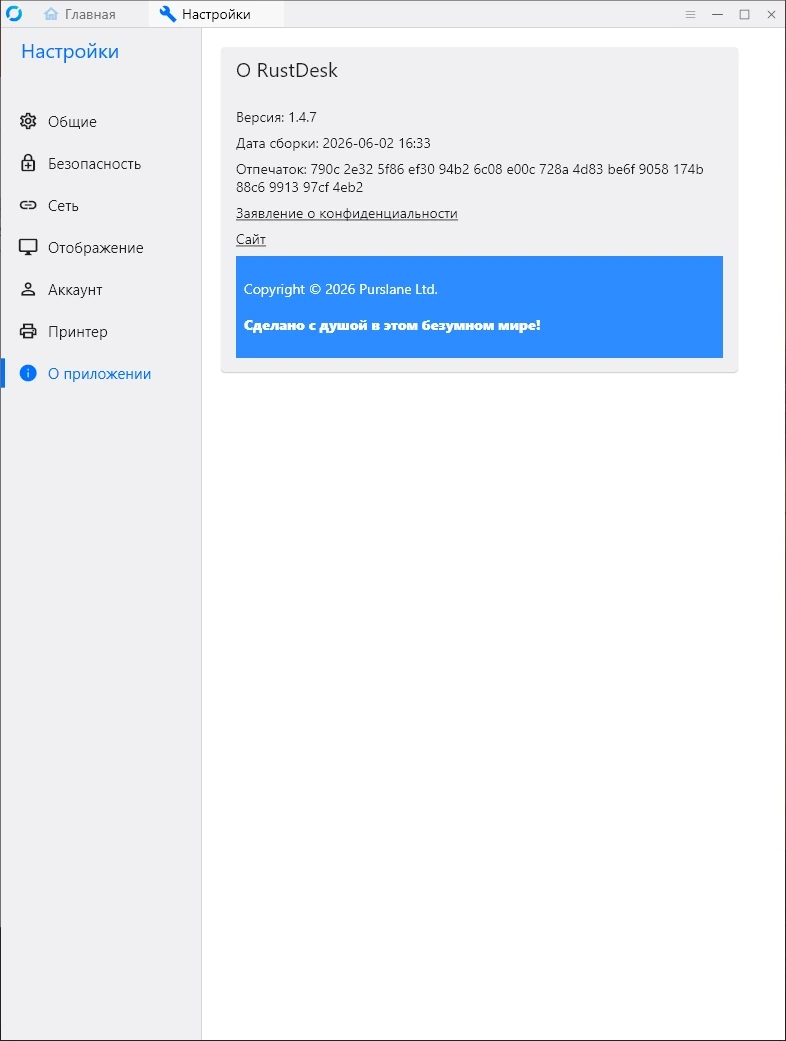 Удаленный доступ RustDesk 1.4.7 + portable — изображение 3