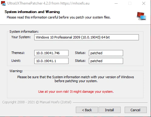 UltraUXThemePatcher 4.2.0 — изображение 3