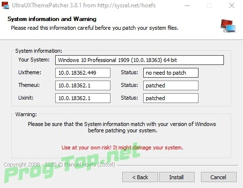 UltraUXThemePatcher применение сторонних тем в Windows 3.8.1 — изображение 3