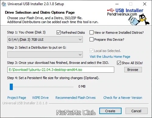 Universal USB Installer 2.0.1.8 Portable — изображение 3