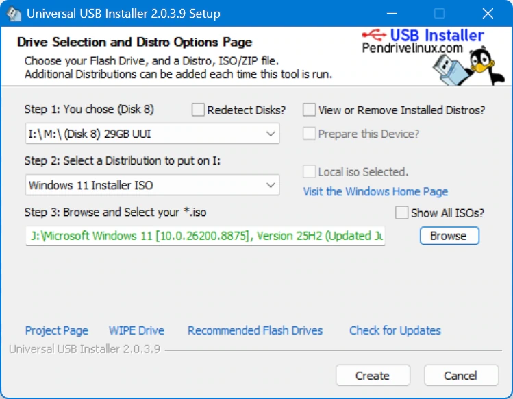 Universal USB Installer 2.0.3.9 Portable — изображение 3