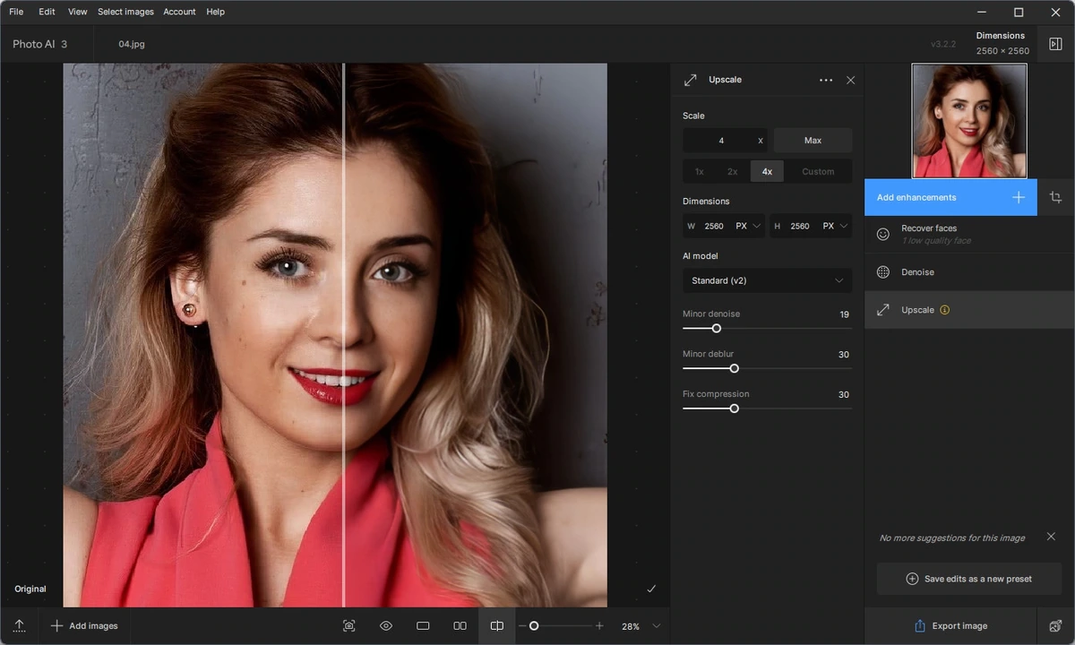 Увеличение фото Topaz Photo AI 3.2.2 Полная + Портативная версии by elchupacabra — изображение 3