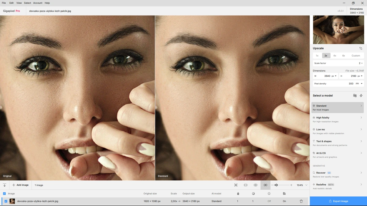 Увеличение снимков без размытия Topaz Gigapixel AI Pro 8.3.1 RC — изображение 3