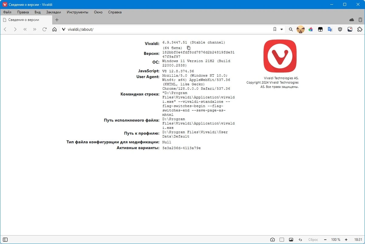 Веб браузер Vivaldi 6.9.3447.51 include standalone — изображение 3