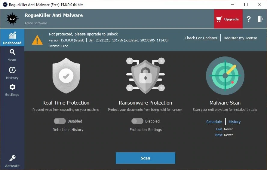 Бесплатный антивирусный сканер - RogueKiller Anti-Malware 15.8.0 + Portable — изображение 3