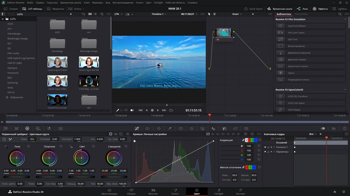 Видеоредактор для профессионалов Blackmagic Design DaVinci Resolve Studio 20.1 Build 20 — изображение 3