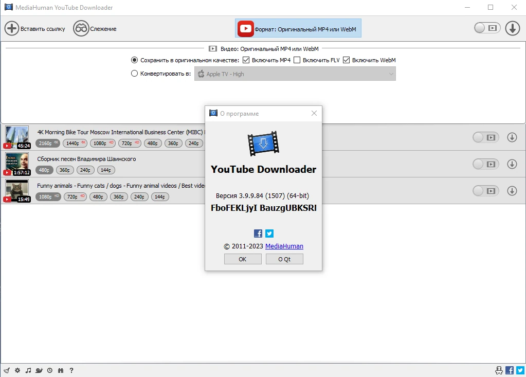 Видеозагрузчик MediaHuman YouTube Downloader 3.9.9.84 (1507) by elchupacabra — изображение 3