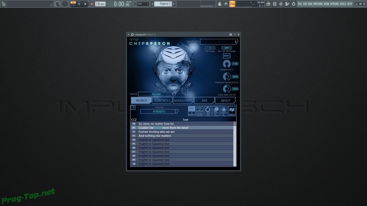 Вокальный синтезатор - Plogue - Chipspeech 1.767 STANDALONE, VSTi, VSTi3, AAX (x64) — изображение 3