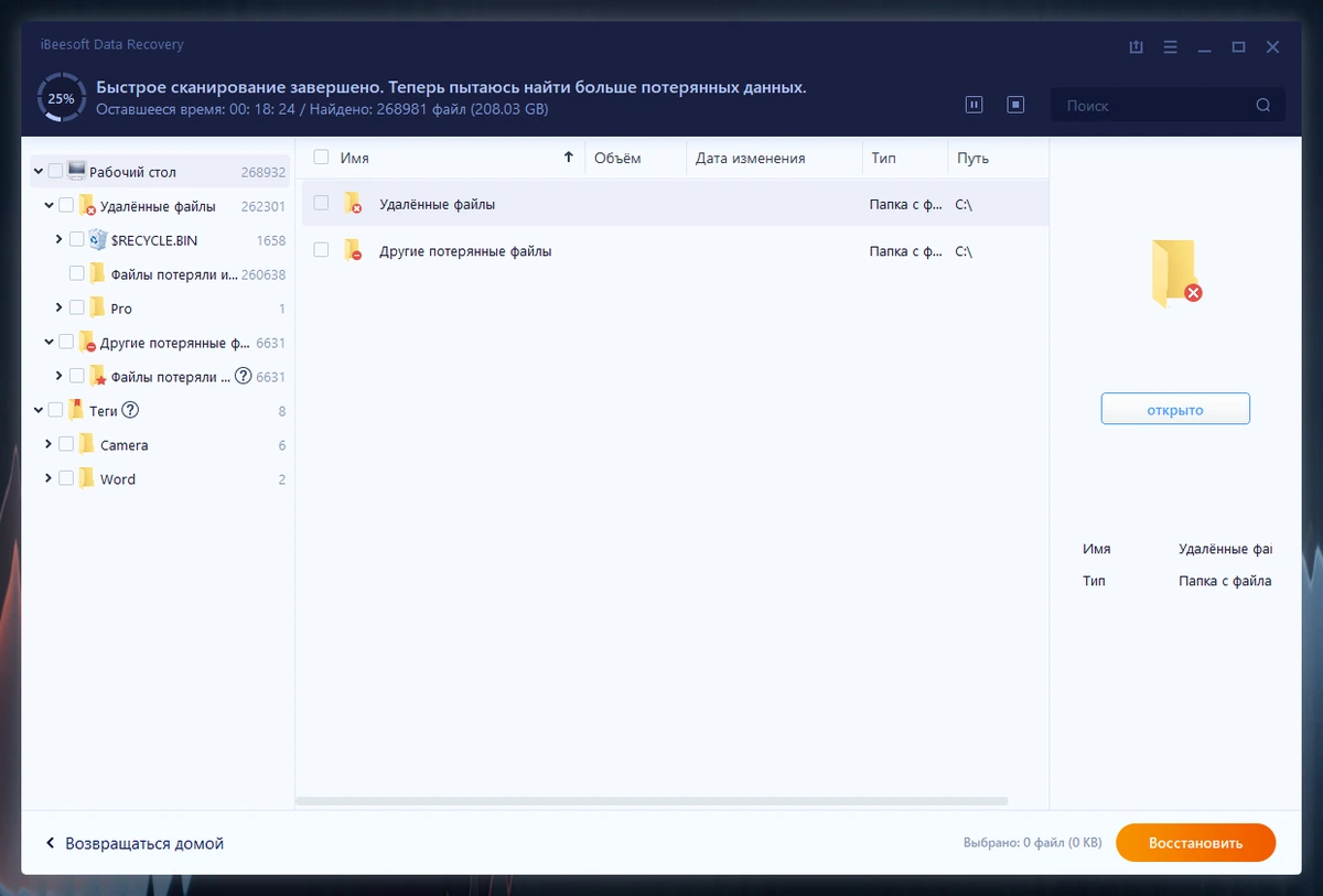 Восстановление файлов iBeesoft Data Recovery 5.0.0 — изображение 3