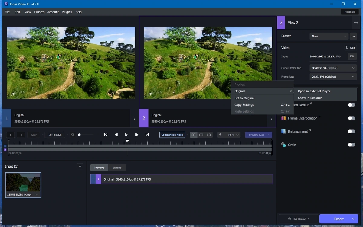 Восстановление видео Topaz Video AI 4.2.0 Полная + Портативная версии by elchupacabra — изображение 3