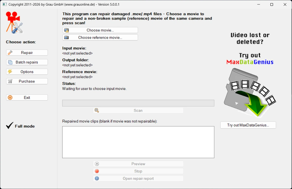 Восстановление видео Video Repair Tool 5.0.0.1 — изображение 3