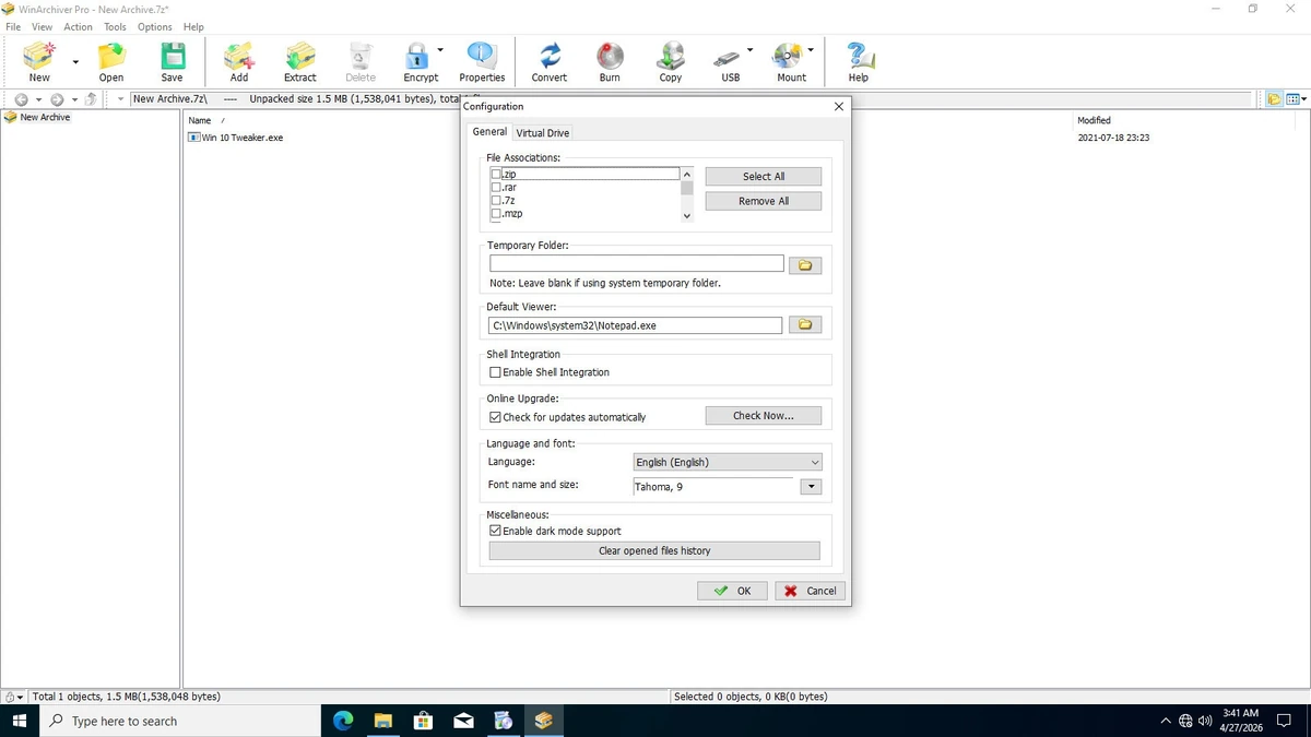 WinArchiver Free / Pro 6.2 — изображение 3
