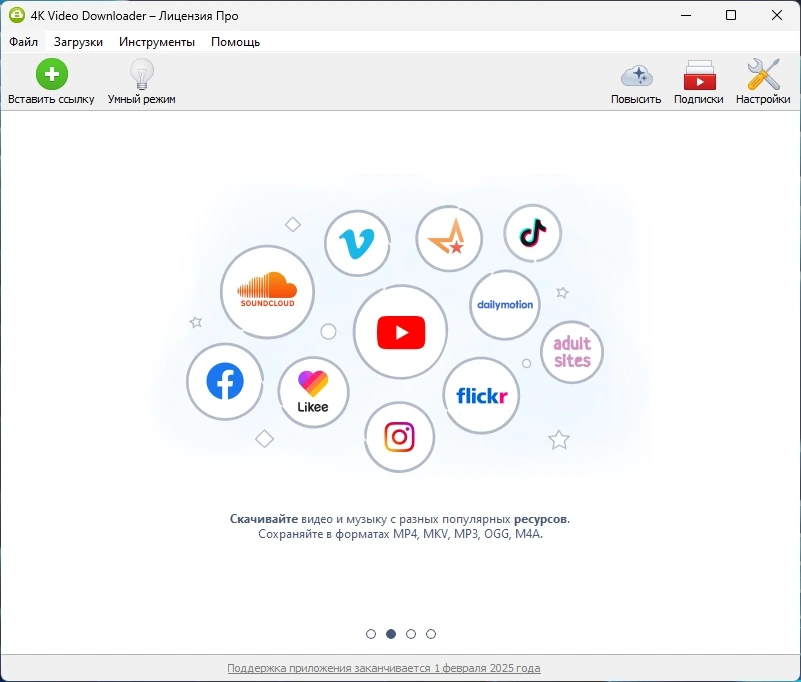 4K Video Downloader видеозагрузчик 4.33.4.0167 by Dodakaedr — изображение 3