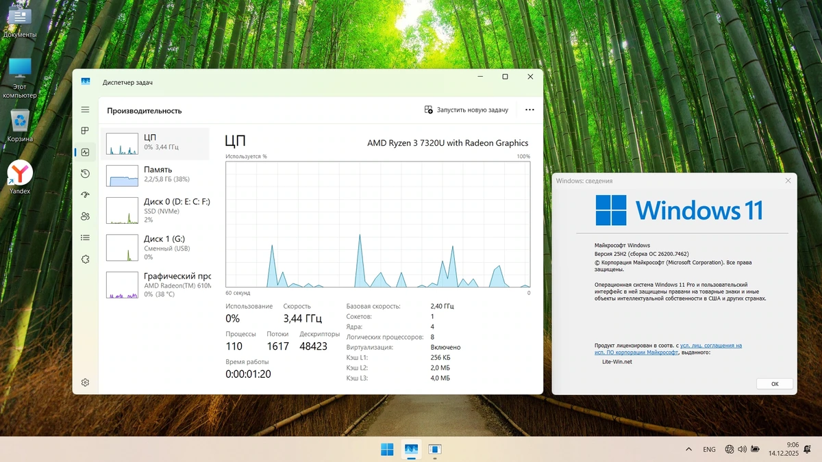 Windows 11 Pro 25H2 build 26200.7462 Stable — изображение 3