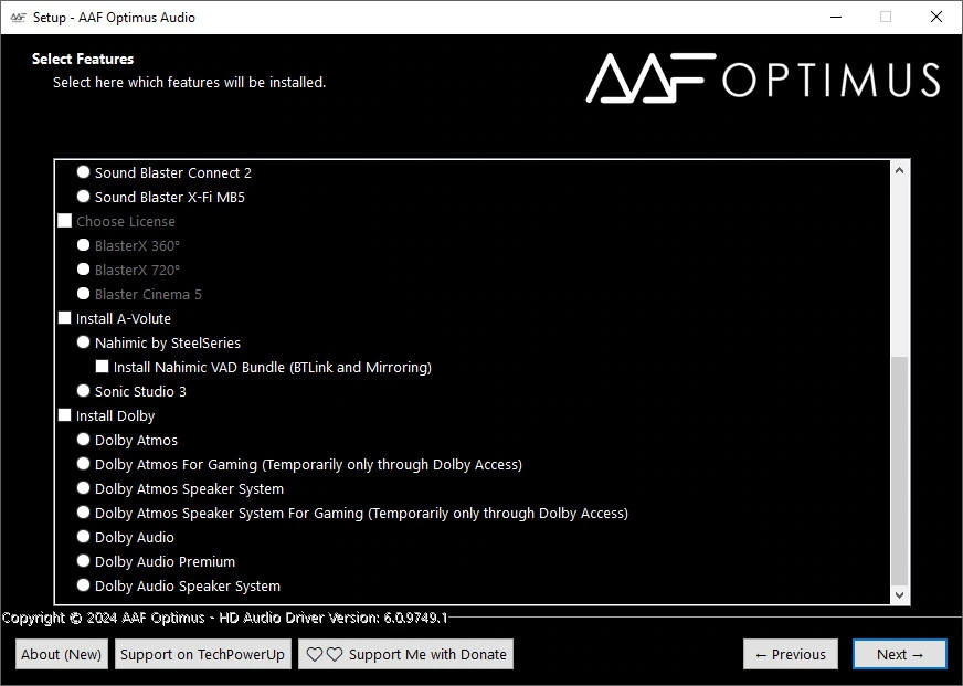 AAF Optimus DCH улучшение качества зука Audio Driver Realtek 6.0.9749.1 Mod by AlanFinotty — изображение 3
