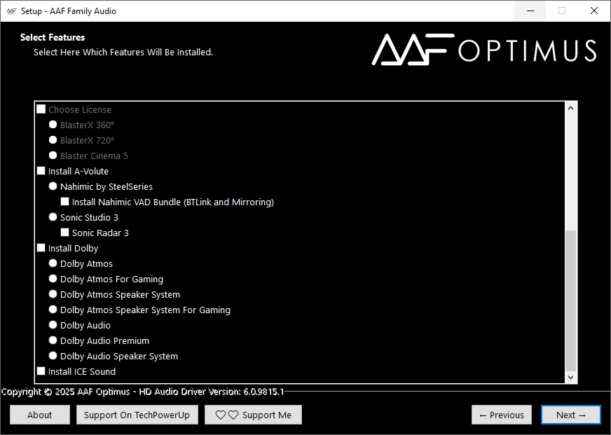 Аудиодрайвер AAF Family DCH Audio Realtek 10.11.9815.1 Mod by AlanFinotty — изображение 3