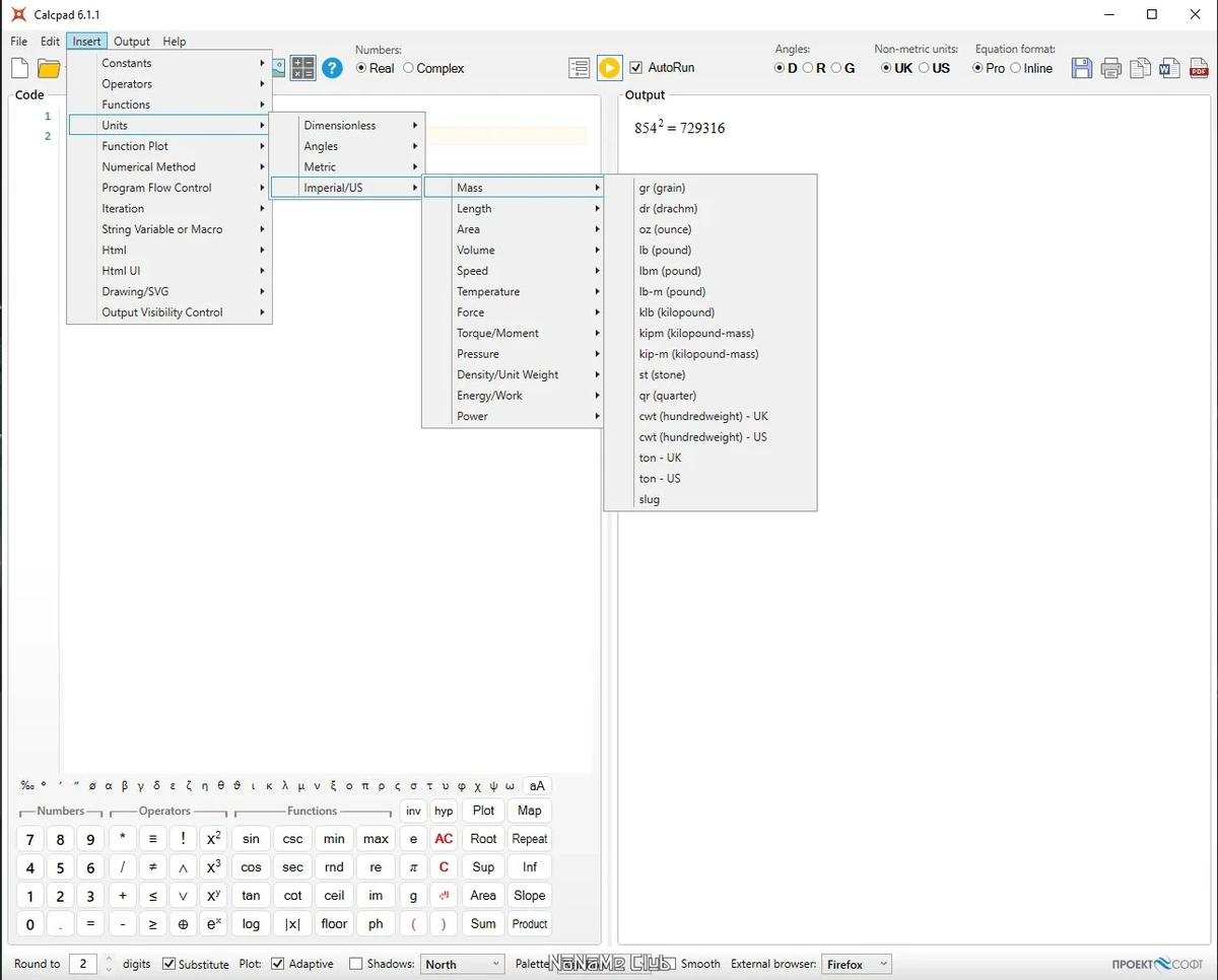 Calcpad 6.1.1 — изображение 3