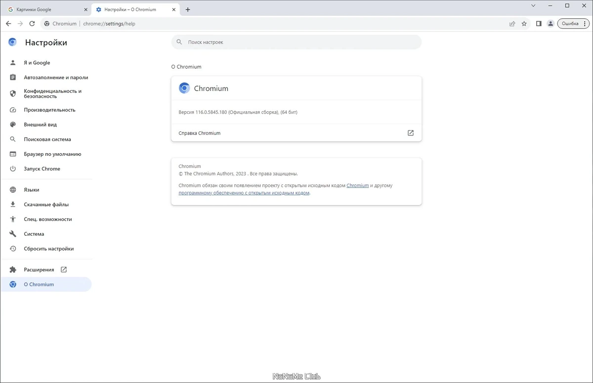 Chromium портативная версия 116.0.5845.180 — изображение 3