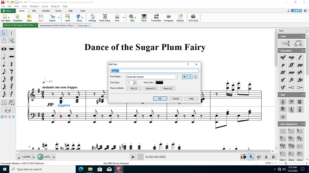 Crescendo Music Notation Editor 9.62 — изображение 3
