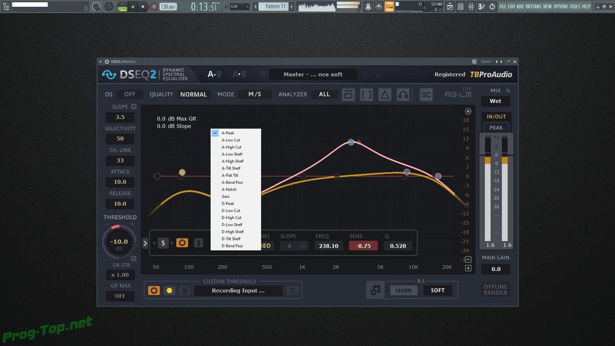 Динамический процессор - TBProAudio - DSEQ 2.2.1 VST, VST3, RTAS, AAX (x86/x64) — изображение 3