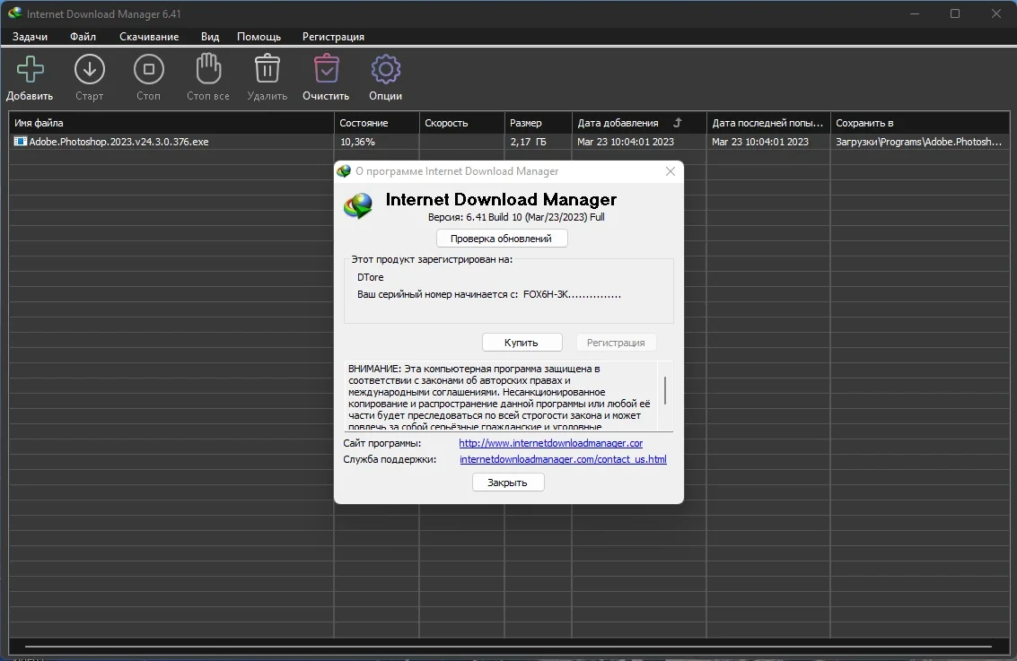Файловый загрузчик - Internet Download Manager 6.41 Build 10 RePack by KpoJIuK — изображение 3