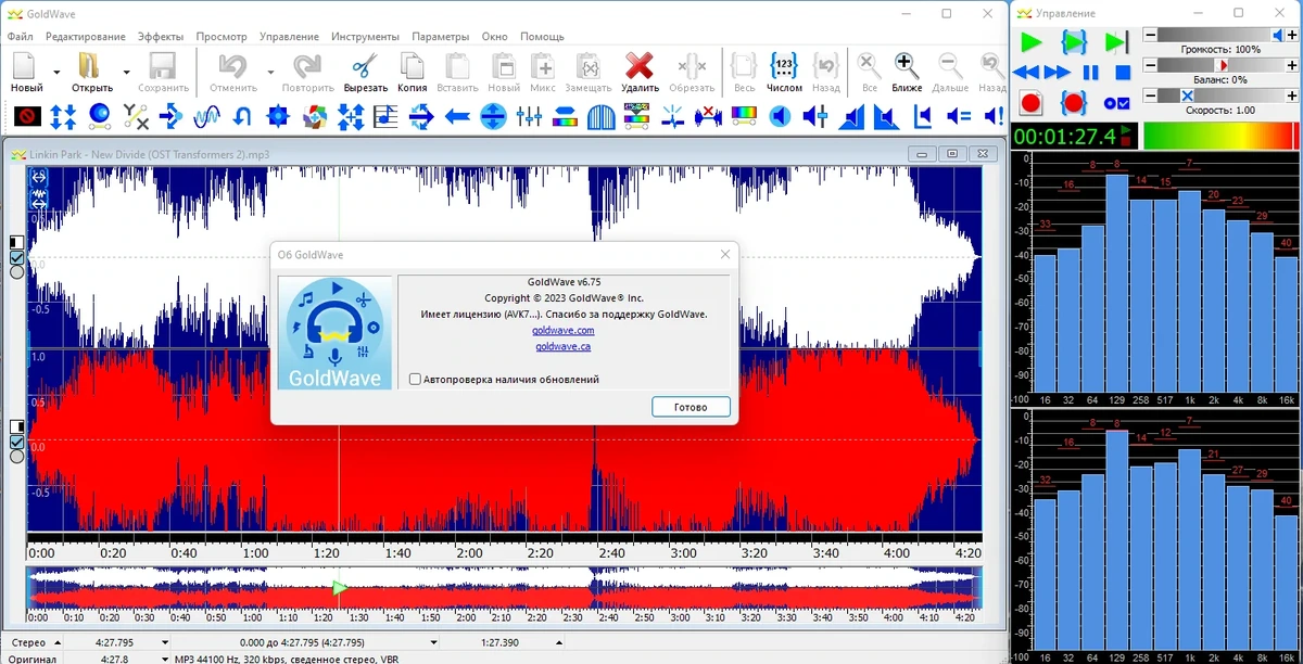 GoldWave редактор звука 6.75 RePack (& Portable) by elchupacabra — изображение 3