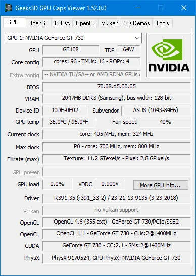 GPU Caps Viewer 1.52.0.0 + Portable — изображение 3
