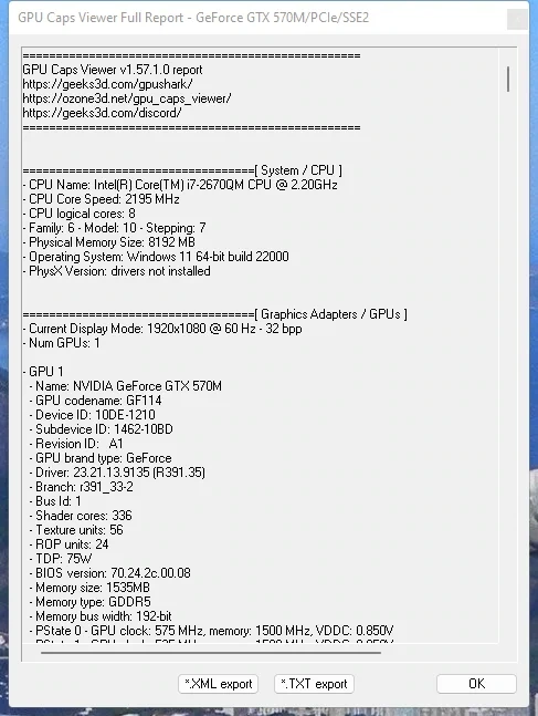 GPU Caps Viewer инфа о видеокарте 1.57.1.0 + Portable — изображение 3