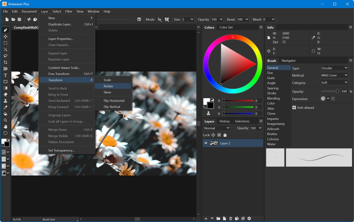 Графический редактор Artweaver Plus 8.1.6.4131 — изображение 3