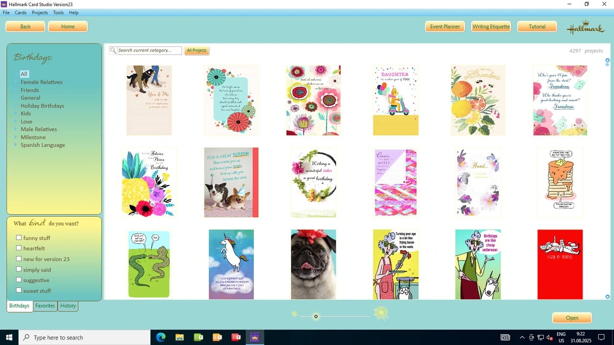 Hallmark Card Studio 2023 Deluxe 23.0.1.2 — изображение 3