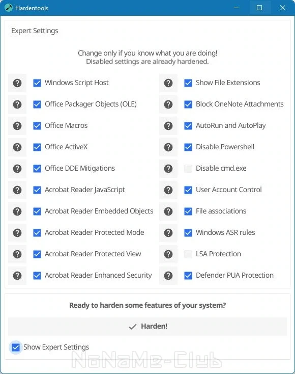 Hardentools 2.5 Portable — изображение 3