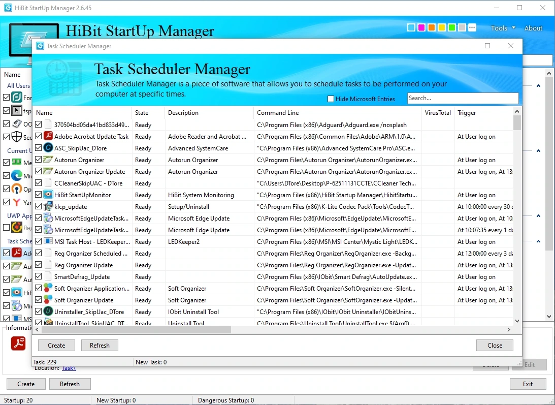 HiBit Startup Manager 2.6.45 + Portable — изображение 3
