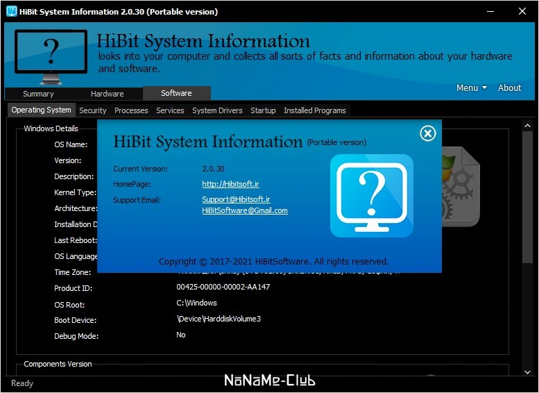 HiBit System Information 2.0.30 + Portable — изображение 3