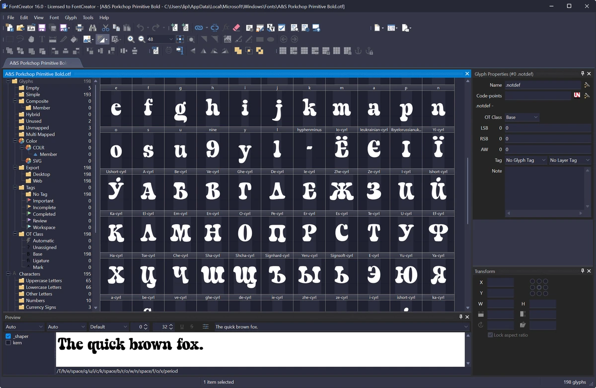 High-Logic FontCreator 16.0.0.3061 by 7997 — изображение 3