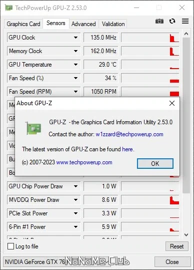 Инфа о видеокарте GPU-Z 2.53.0 + ASUS_ROG Portable — изображение 3