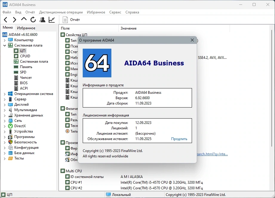 Информация о компьютере - AIDA64 Extreme | Engineer | Business Edition | Network Audit 6.92.6600 Final by KpoJIuK — изображение 3