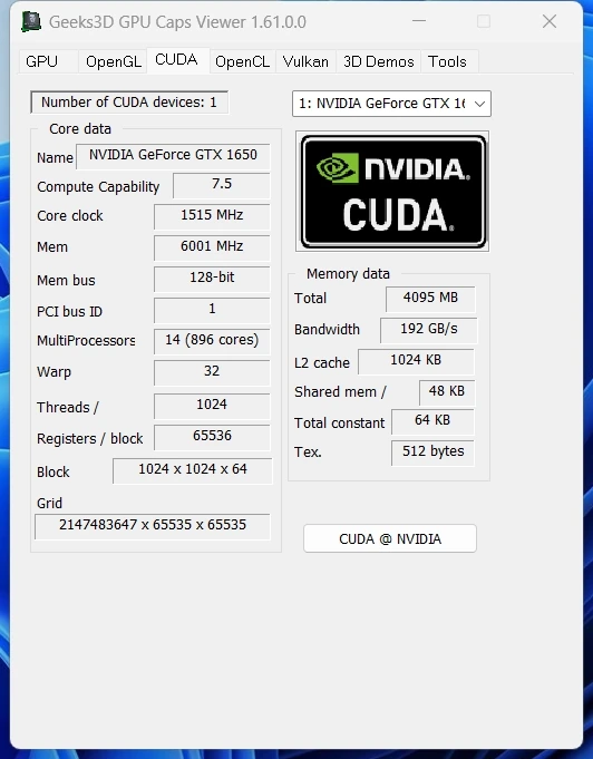 Информация о видеокарте - GPU Caps Viewer 1.61.0 + Portable — изображение 3