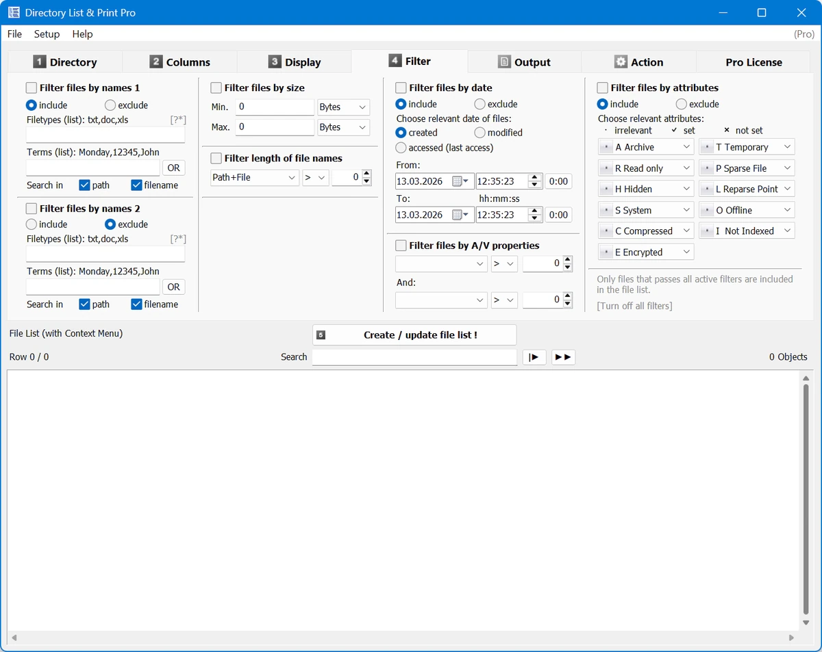 Информация о файлах Directory List & Print Pro 4.42 + Standalone — изображение 3