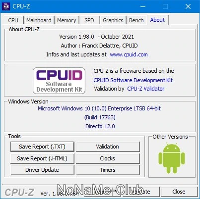 Информация о процессоре - CPU-Z 1.98.0 + Portable — изображение 3