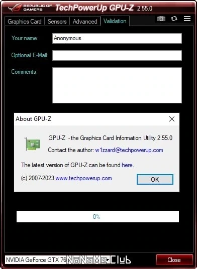 Информация о видеоконтроллере - GPU-Z 2.55.0 + ASUS_ROG Portable — изображение 3