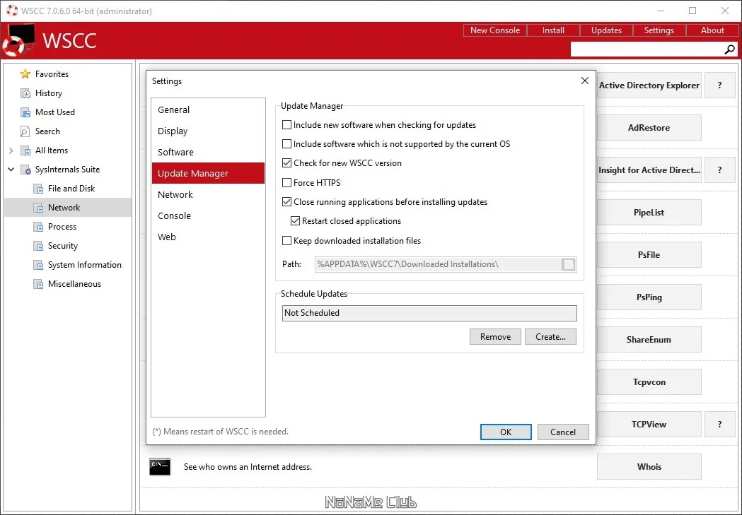 Инсталляция программ WSCC (Windows System Control Center) 7.0.6.0 + Portable — изображение 3