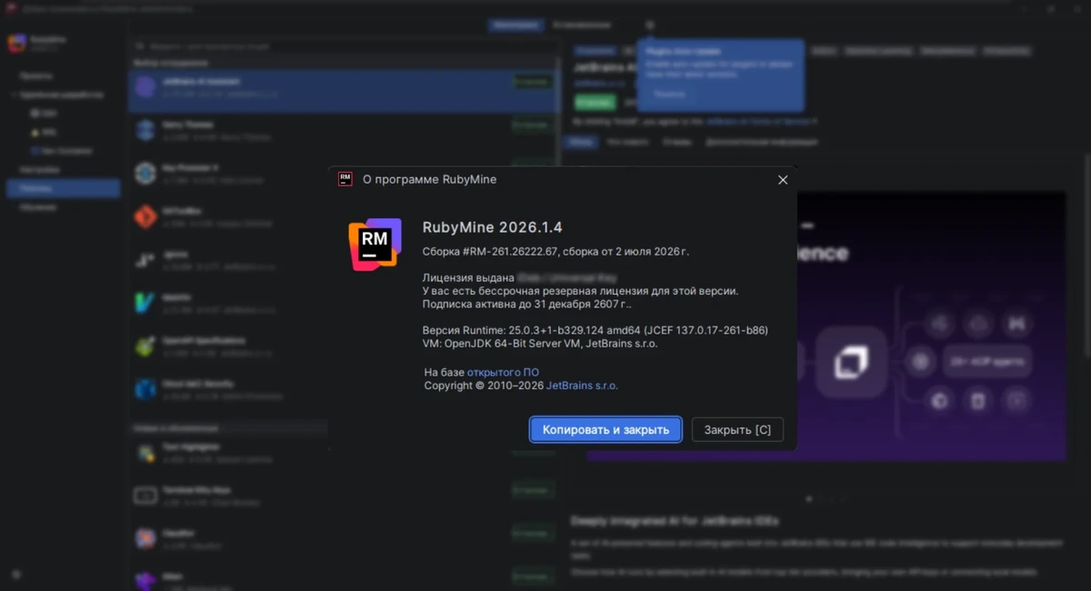 Интегрированная среда разработки JetBrains RubyMine 2026.1.4 Repack IDE`a — изображение 3