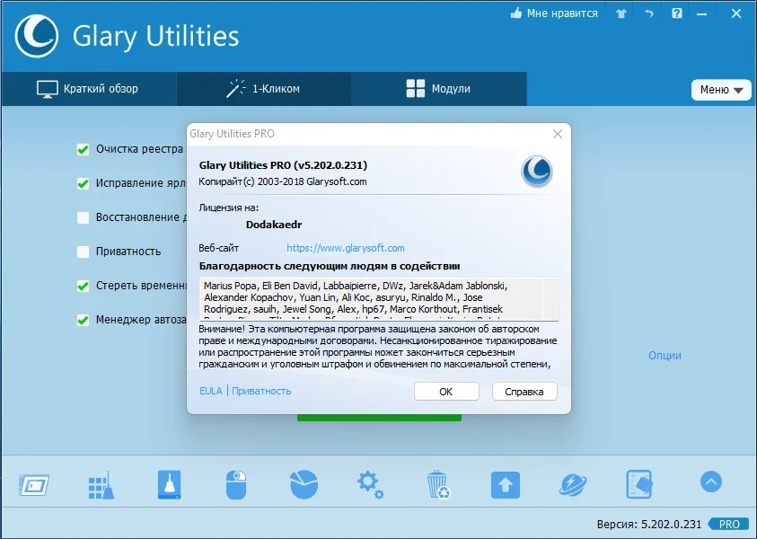Исправление ошибок реестра - Glary Utilities Pro 5.202.0.231 RePack (& Portable) by Dodakaedr — изображение 3