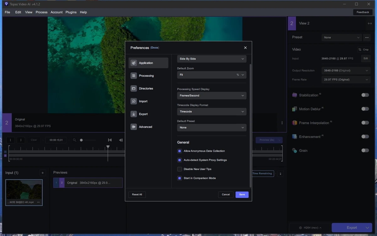 Изменение качества видео Topaz Video AI 4.1.2 Repack + Portable by elchupacabra — изображение 3