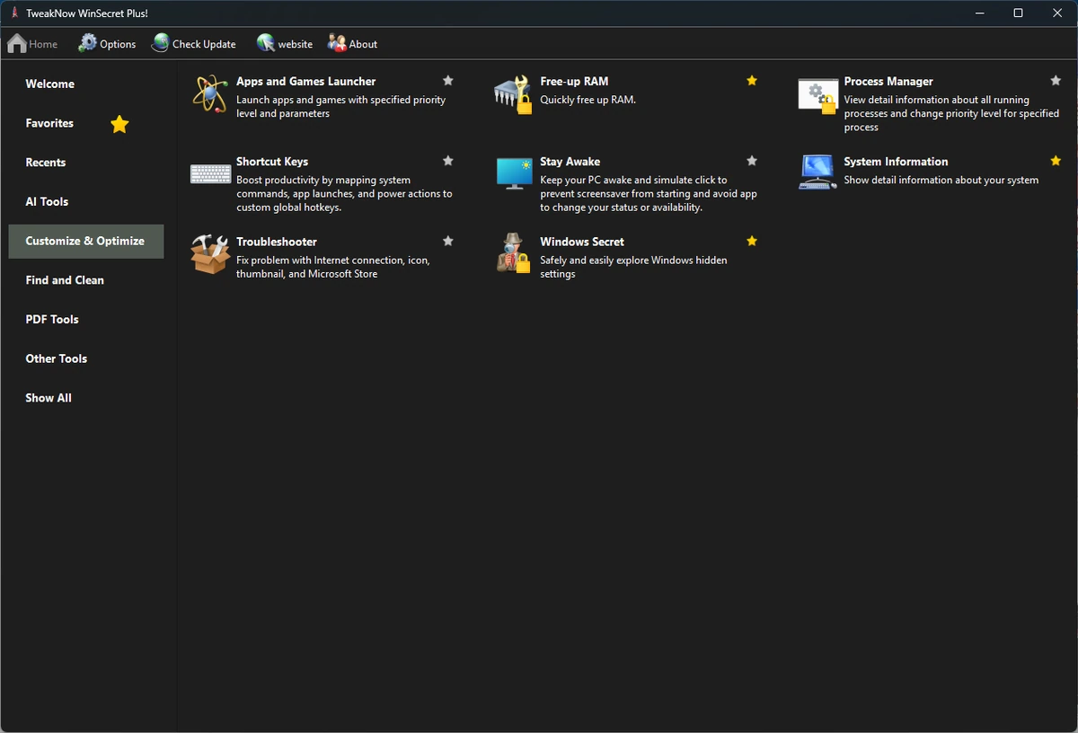 Изменение скрытых настроек TweakNow WinSecret Plus! 8.8.2 by elchupacabra — изображение 3