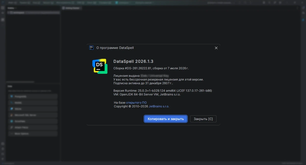 JetBrains DataSpell 2026.1.3 by IDE`a — изображение 3