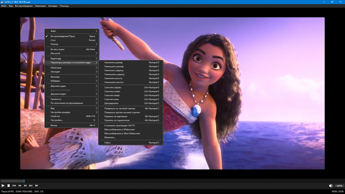 Классический плеер для Windows Media Player Classic Home Cinema 2.4.1 by KpoJIuK — изображение 3