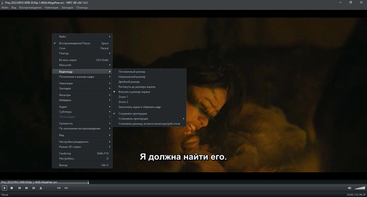Классический Windows плеер Media Player Classic - Black Edition (MPC-BE) 1.8.3 Stable + Portable + Standalone Filters — изображение 3